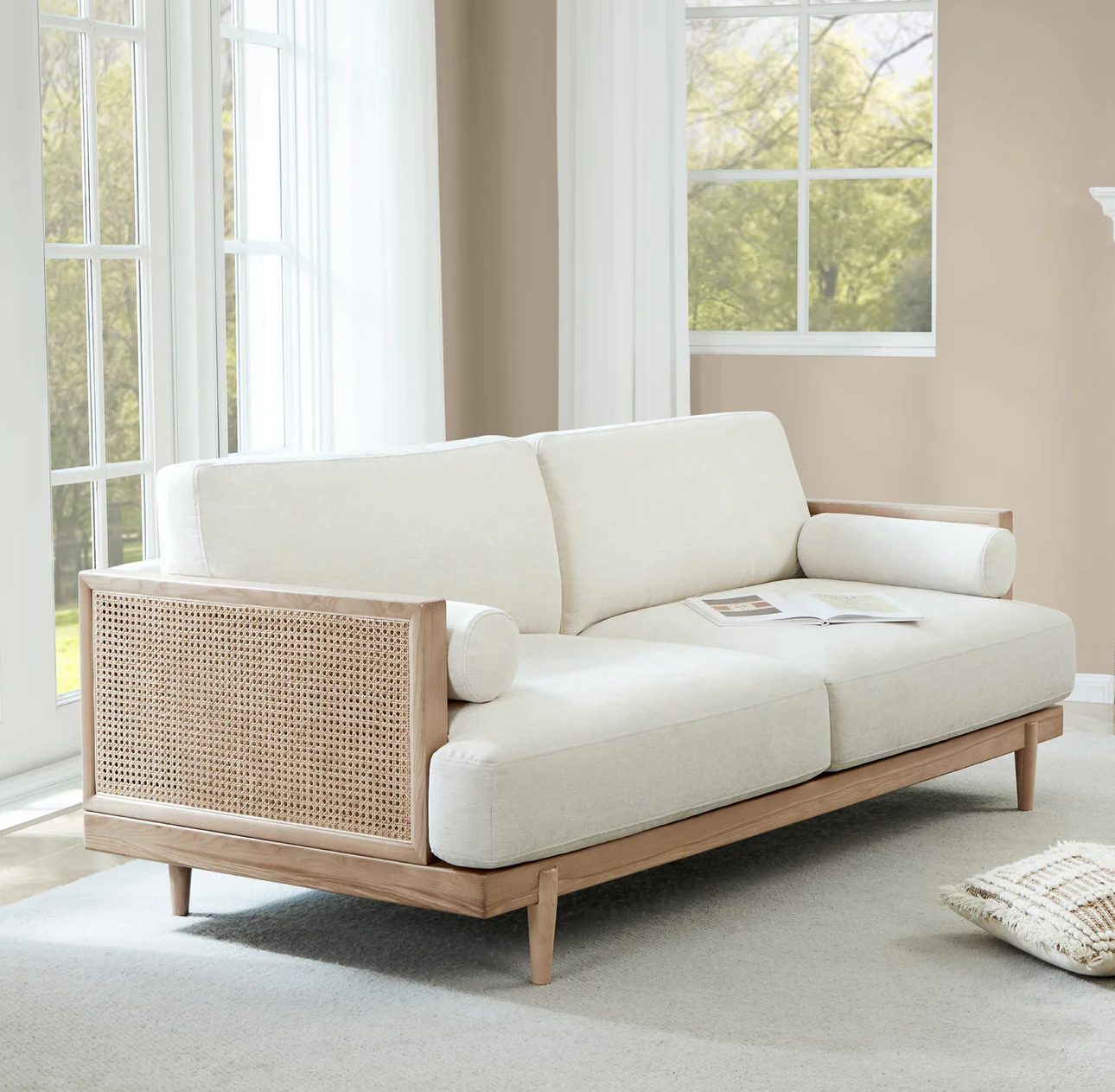 Ampia Beech Wood Indoor Sofa