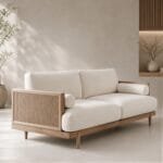 Ampia Beech Wood Indoor Sofa - Image 4