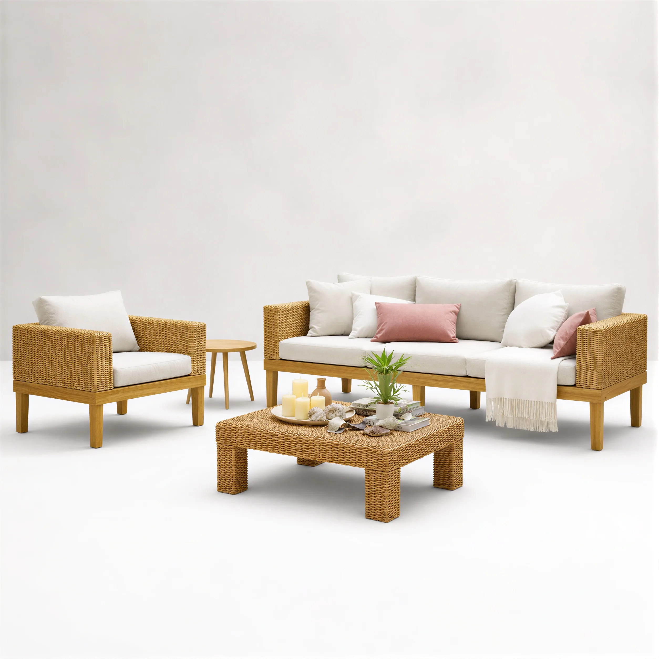 Bellus set 1 Bellus Set - Luxury outdoor seating set Egypt by Royal Garden, widest 3 seater sofa W220cm