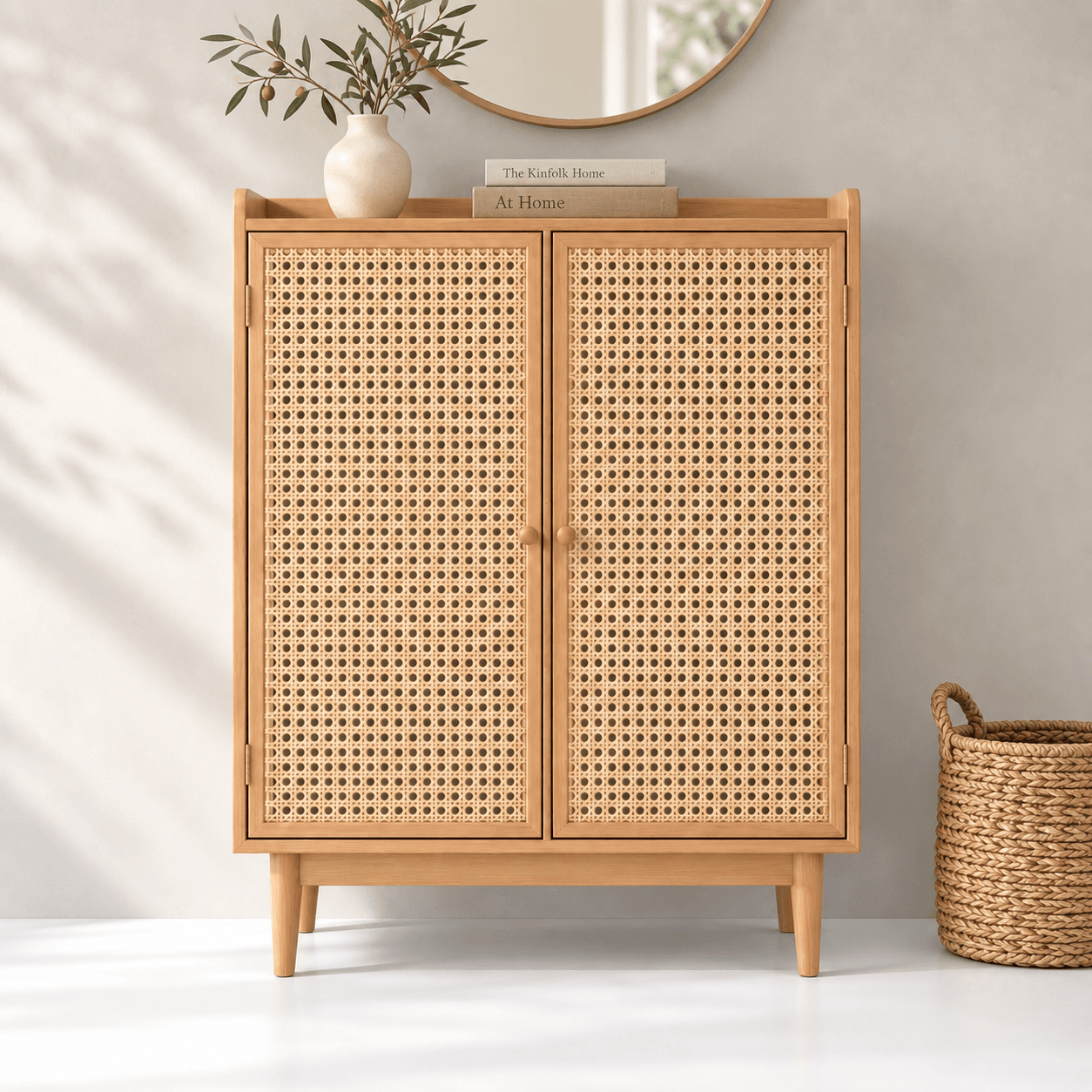 Calzado 1 Calzado Beech Shoe Cabinet - Image 1