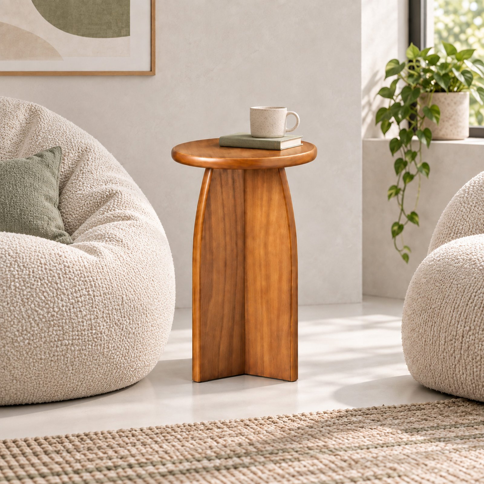 Gypsum 4 Gypsum Side Table - Image 1