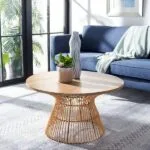 Plano Table - Luxury bamboo and oak coffee table Egypt by Royal Garden, D 80cm x H 45cm