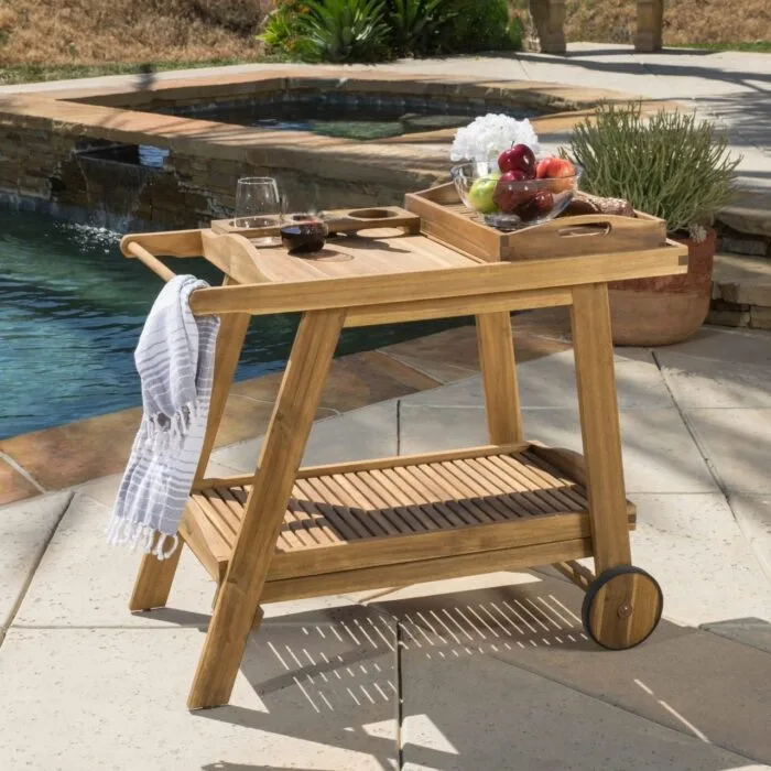 Lotus Tea Cart - Image 1