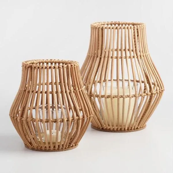 IMG_1183-1.jpg Velas Lantern - Luxury bamboo lantern Egypt by Royal Garden, Small D28xH38 Medium D33xH45 Big D38xH50 three sizes