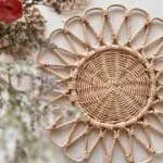 Rose Tray - Luxury bamboo tray Egypt by Royal Garden, D 45cm wide flat natural bamboo display plate tray