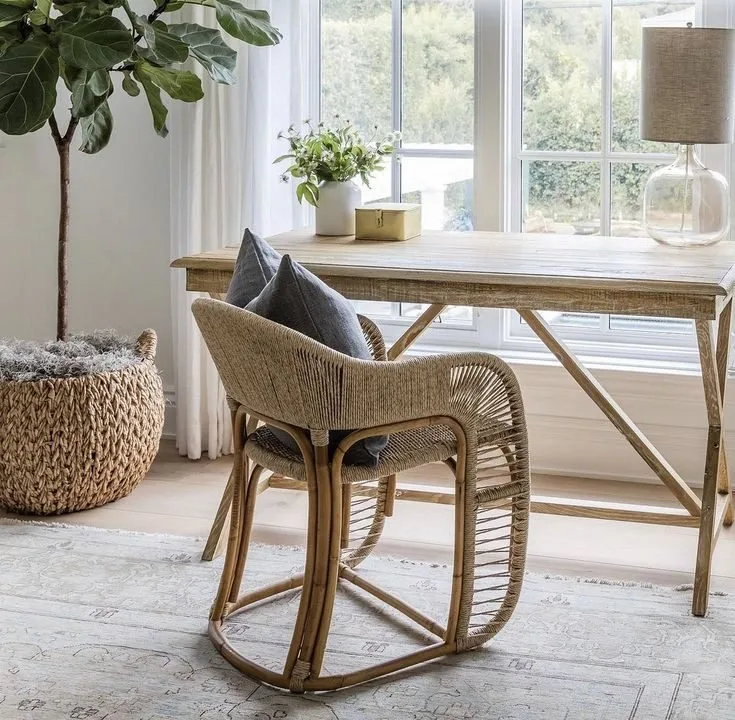 Birou Beech Desk — Luxury Natural Beech Wood and Bamboo Desk Chair Set Egypt by Royal Garden