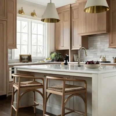 Savoy Kitchen - Luxury kitchen cabinets Egypt by Royal Garden, Counter Wood Natural Beech Wood elegant natural wood kitchen design