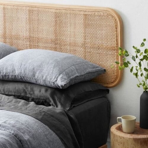 Wrangel Headboard - Luxury bamboo headboard Egypt by Royal Garden, Bamboo Beech Wood Natural Cane H 50cm low platform