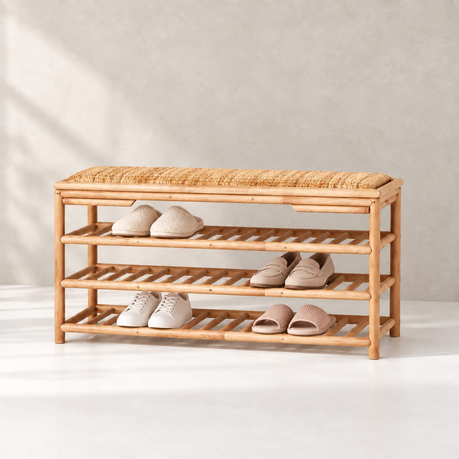 Walter 2 Walter Bamboo Shoe Cabinet - Image 1