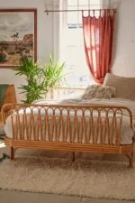 Fibula Bed - Luxury pure bamboo bed frame Egypt by Royal Garden, L 200cm x H 80cm lowest headboard