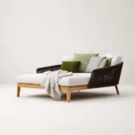 Marea Day Bed - Luxury outdoor day bed Egypt by Royal Garden, L 175cm x D 160cm x H 70cm widest only rope day bed