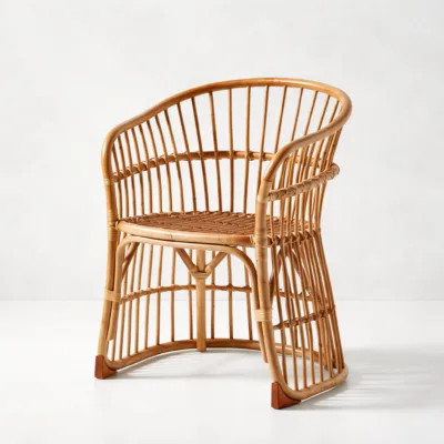 Sabrina Chair - Luxury pure bamboo outdoor chair Egypt by Royal Garden, W 57cm x D 55cm x H 80cm