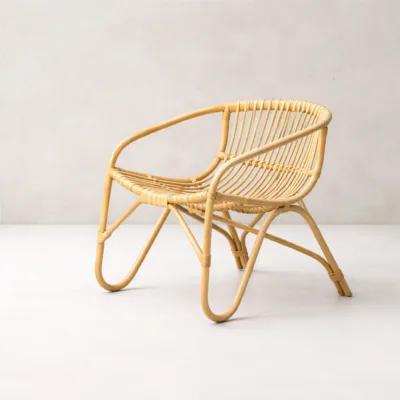 N Chair - Luxury pure bamboo outdoor chair Egypt by Royal Garden, W 68cm x D 72cm x H 80cm generous