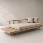 Riga Beech Wood Indoor Sofa - Image 2