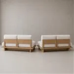 Madera Oak Veneered Plywood Sofa - Image 2