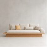 Nagoya Oak Veneered Plywood Sofa - Image 2