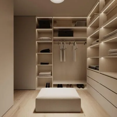 Cuarto Dressing room - Luxury custom dressing room Egypt by Royal Garden, full-room walk-in wardrobe design