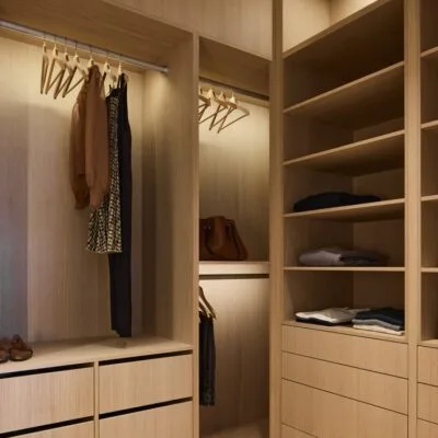 Manera Dressing room - Luxury custom dressing room Egypt by Royal Garden, classic structured wardrobe design