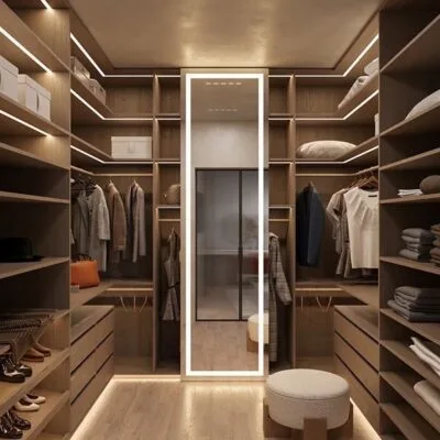 Pieza Dressing room - Luxury custom dressing room Egypt by Royal Garden, modular piece-by-piece wardrobe design